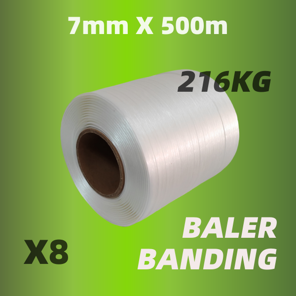 7MM Polyester Baler Strapping WG20 500 Meter Rollen