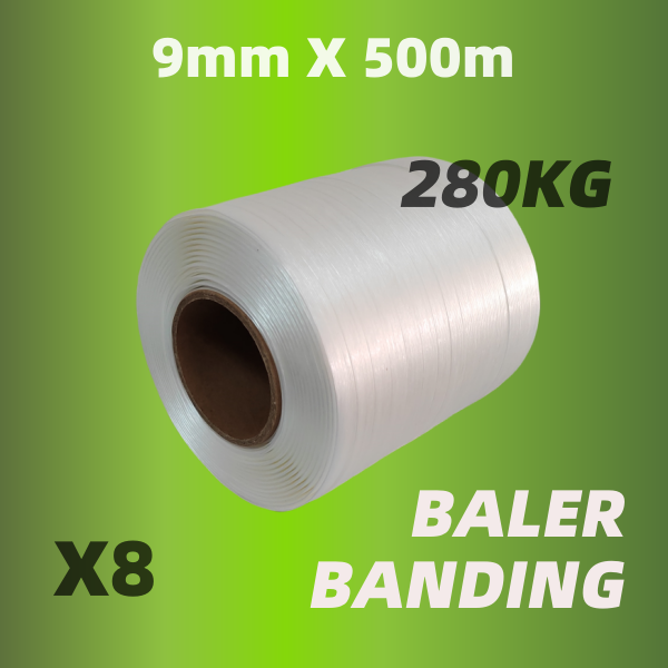 9MM Polyester Baler Strapping WG30 500 Meter Rollen