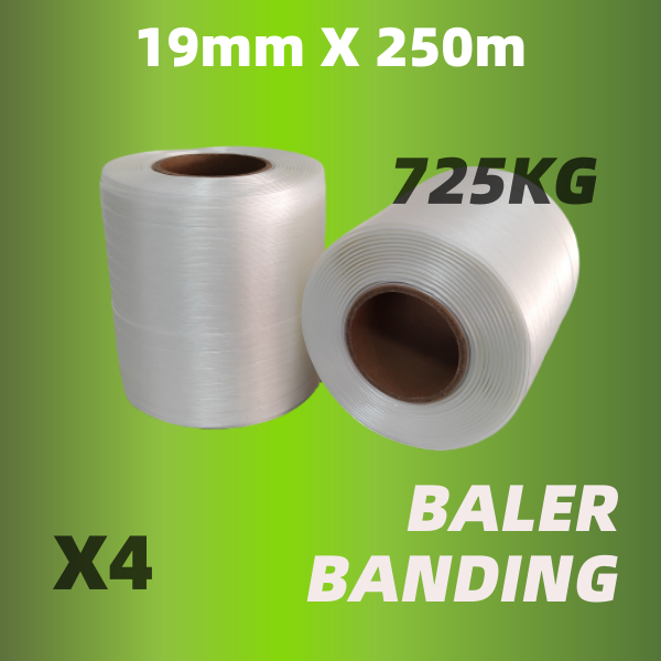 19MM Baler Machine Tape WG65 250 Meter Rollen